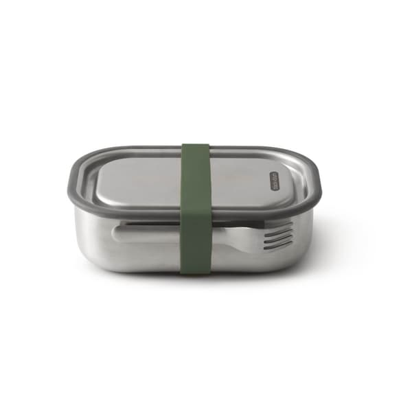 Lunchbox B+B Large Stainless 1000 ml Oliv