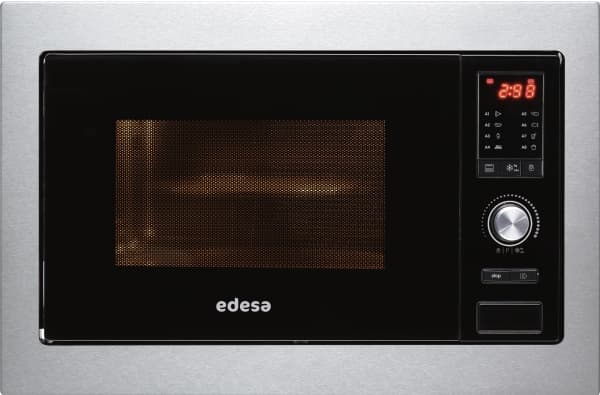 Edesa EMW-2510-IG X, Kiinteä, Yhdistelmämikroaaltouuni, 25 L, 900 W, Painikkeet, Rotaatio, Musta, Ruostumaton teräs