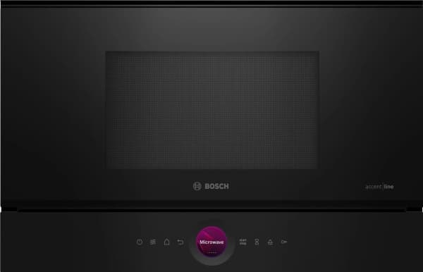 Bosch Serie 8 BFR9221B1, Kiinteä, Solo-mikroaaltouuni, 21 L, 900 W, Sisäänrakennettu näyttö, TFT