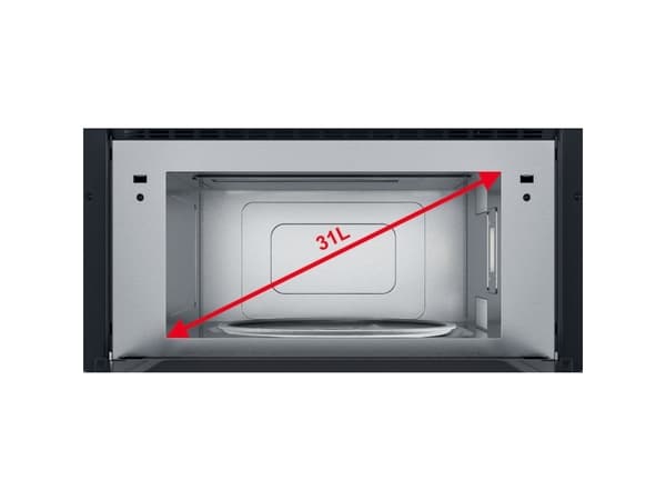 Whirlpool Absolute AMW 730 IX - Mikrovågsugn med grill - inbyggd - 31 liter - 1000 W - rostfritt stål