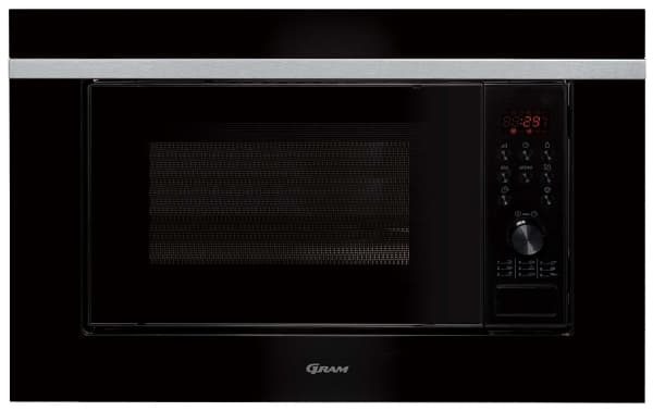 GRAM IM 11611-90 X - Mikrobølgeovn med grill - innebygd - 20 liter - 700 W