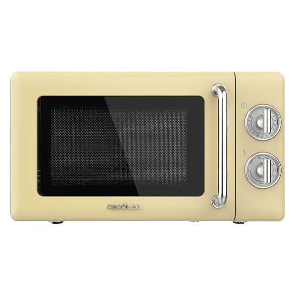 Mikrobølgeovn Cecotec Proclean 3110 Retro Gul 700 W 20 L
