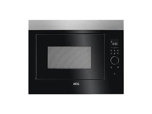 AEG MBE2658DEM, Kiinteä, Grillimikroaaltouuni, 900 W, Rotaatio, Kosketus, Musta, Ruostumaton teräs, 800 W