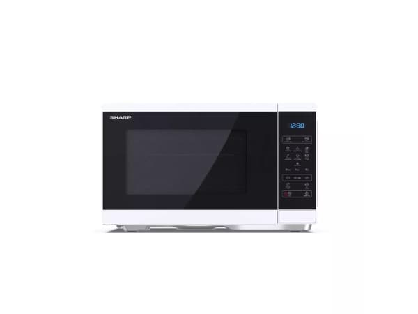 Sharp YC-MS252AE-W, Bänkdiskmaskin, Enbart mikrovågsugn, 25 l, 900 W, Inbyggd display, Röra