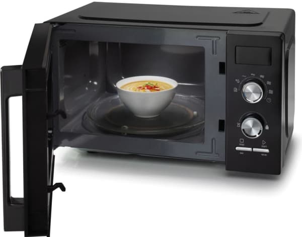 Gorenje MO20A3BH, Pöytämalli, Yhdistelmämikroaaltouuni, 20 L, 800 W, Painikkeet, Musta