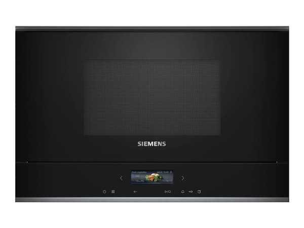 Siemens iQ700 BF722L1B1, Kiinteä, Solo-mikroaaltouuni, 21 L, 900 W, Kosketus, Musta