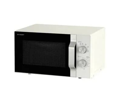 Sharp R204WA, Pöytämalli, Solo-mikroaaltouuni, 20 L, 800 W, Rotaatio, Hopea, Valkoinen