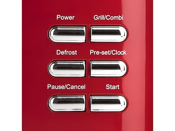G3 Ferrari G10155, Bänkdiskmaskin, Kombinationsmikrovågsugn, 20 l, 700 W, Knappar, Rotations-, Röd