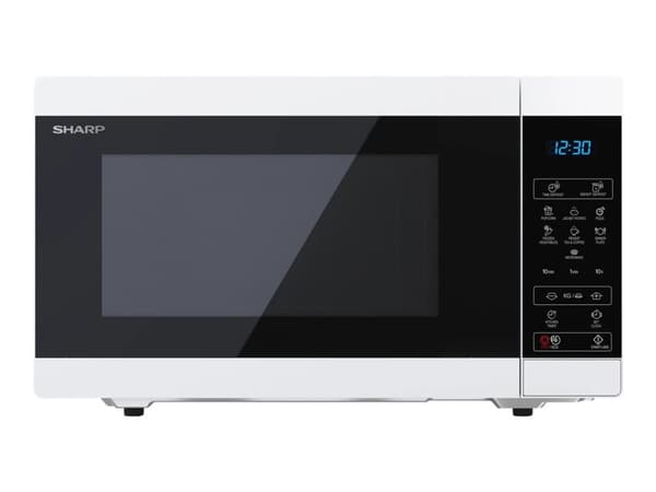 Sharp Mikrobølgeovn i Classic-serien Frittstående 900W 25 liter Hvit/sølv/sort