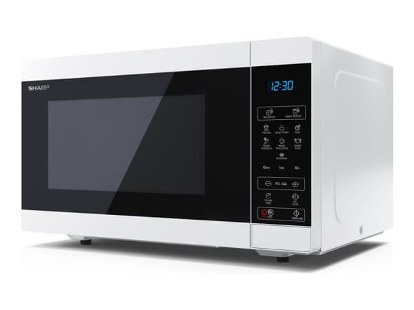 Sharp Mikrobølgeovn i Classic-serien Frittstående 900W 25 liter Hvit/sølv/sort