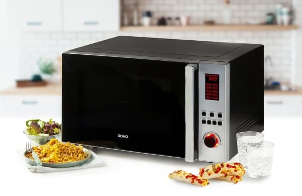 Domo DO24201C, Benkeplate, Kombinasjon mikrobølge, 42 l, 1000 W, Innebygd skjerm, Knapper, Rotasjon