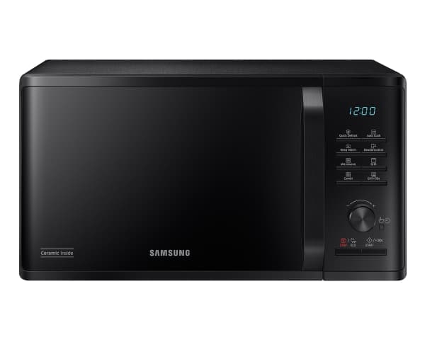 Samsung MG23B3515AK/EN, Pöytämalli, Grillimikroaaltouuni, 23 L, 1250 W, Painikkeet, Rotaatio, Musta