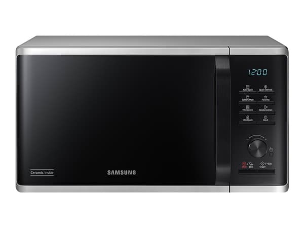 Samsung MG23B3515AK/EN, Pöytämalli, Grillimikroaaltouuni, 23 L, 1250 W, Painikkeet, Rotaatio, Musta