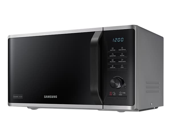 Samsung MS23B3515AS, Pöytämalli, Solo-mikroaaltouuni, 23 L, 1150 W, Painikkeet, Rotaatio, Musta, Harmaa