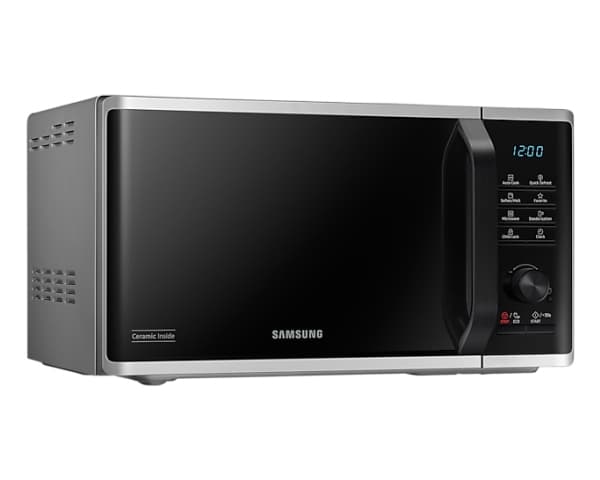 Samsung MS23B3515AS, Pöytämalli, Solo-mikroaaltouuni, 23 L, 1150 W, Painikkeet, Rotaatio, Musta, Harmaa