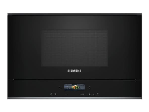 Musta Siemens Bf722r1b1, Kiinteä, Solo-Mikroaaltouuni, 21 L, 900 W, Kosketus,