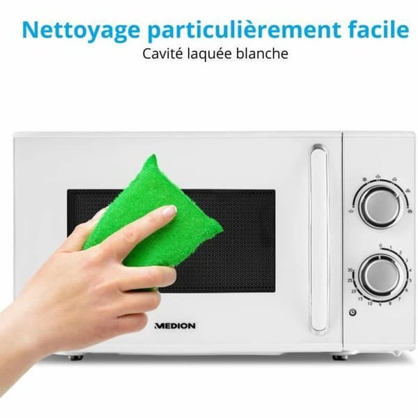 Mikrobølgeovnen Me me me Hvid 700 W