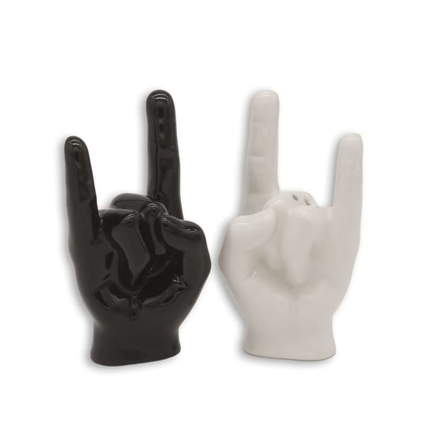 Winkee Rock Hand salt- og pepperbøsse - Salt- og pepperdispenser
