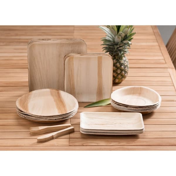 Maku Tallerken Palm Leaf Rund 25cm 10 stk