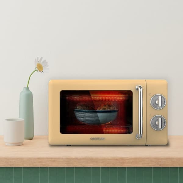 Mikrovågsugnen Cecotec ProClean 3110 Retro 700 W 20 L Gul