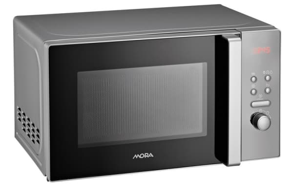 Mora MT 321S, Pöytämalli, 20 L, 700 W, Painikkeet, Rotaatio, Musta, Hopea, 25,5 cm