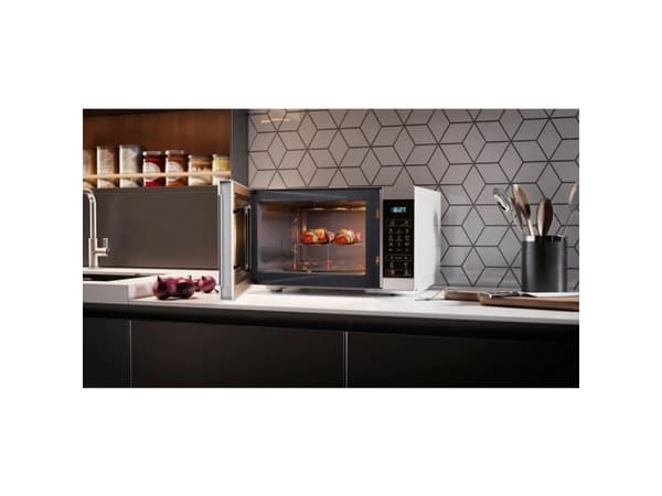 Sharp YC-MG81E-W, Benkeplate, Grill mikrobølge, 28 l, 900 W, Berøringskontroll, Sort, Hvit