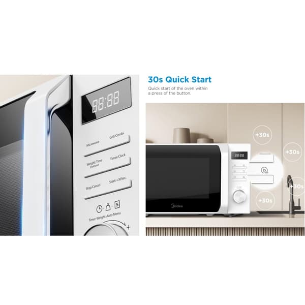 Midea Mikrovågsugn med Grill 20L 700/1000W