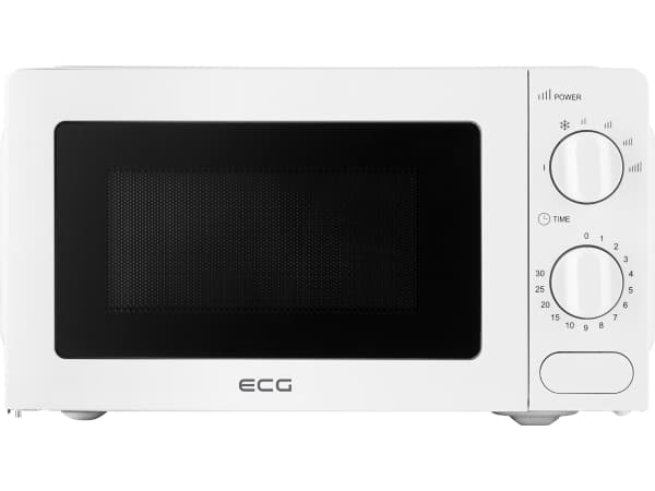 ECG MTM 1771 WE, Pöytämalli, Solo-mikroaaltouuni, 17 L, 700 W, Rotaatio, Valkoinen