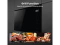 Miniatyrbilde 5 av 5: Hisense BIM325GI63DBG, Innebygget, Grill mikrobølge, 25 l, 900 W, Berøringskontroll, Sort