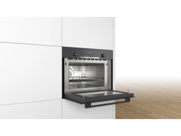 Bosch Serie 6 CMA585GB1, Innebygget, Kombinasjon mikrobølge, 44 l, 900 W, Innebygd skjerm, LCD