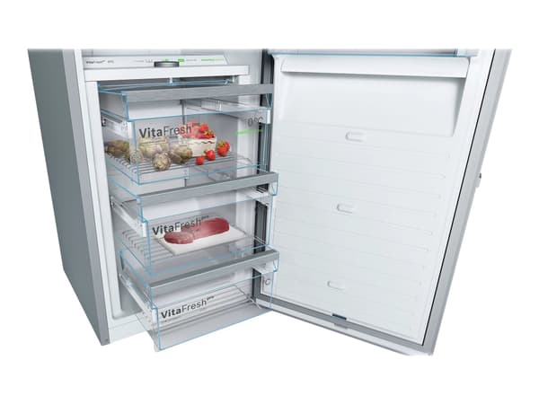 Bosch Serie 8 KSF36PIDP kjøleskap Frittstående 309 l D Rustfritt stål