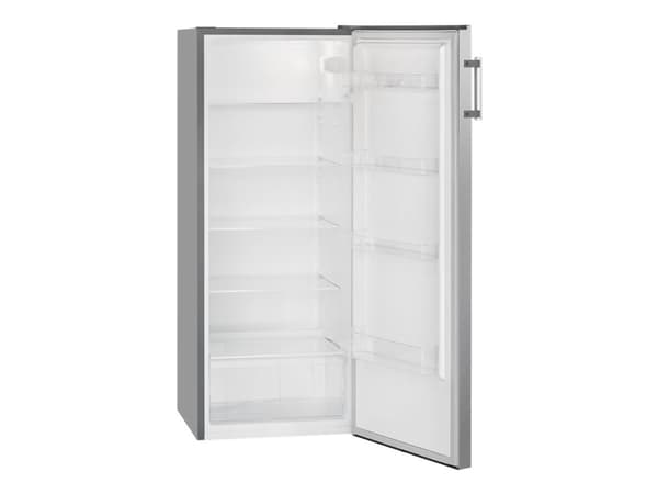 Bomann VS 7316 - Kjøleskap - bredde: 55 cm - dybde: 58.8 cm - høyde: 143.4 cm - 242 liter - Klasse E - rustfritt stål Rustfritt stål