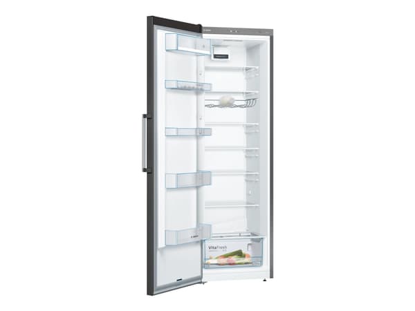 Bosch Serie | 4 KSV36VXEP - Jääkaappi - leveys: 60 cm - syvyys: 65 cm - korkeus: 186 cm - 346 litraa - E-luokka - ruostumaton teräs musta