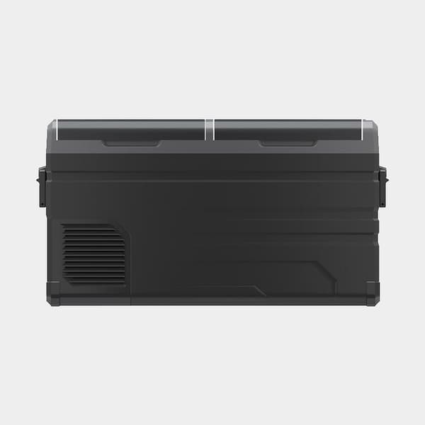 Kylbox med kompressor 1852-Marine, 12V / 24V / 230V, med 2 kylzoner (2-delad kyl/frys), 95 liter + anslutningskablar