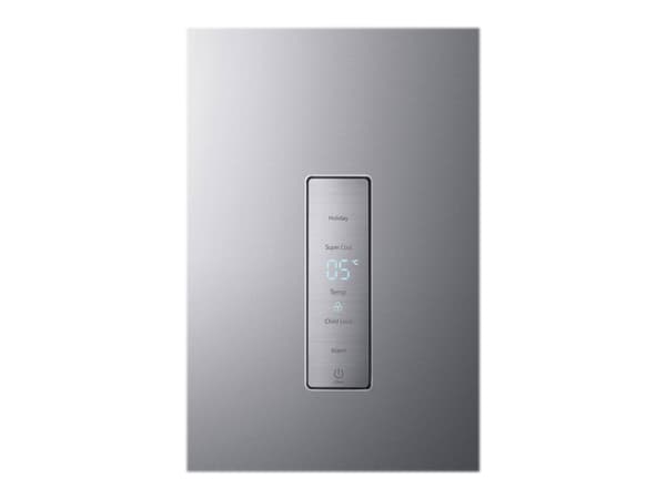 Hisense RL481N4BIE - Kjøleskap - bredde: 59.5 cm - dybde: 65.1 cm - høyde: 185.5 cm - 370 liter - Klasse E - rustfritt stål / grå