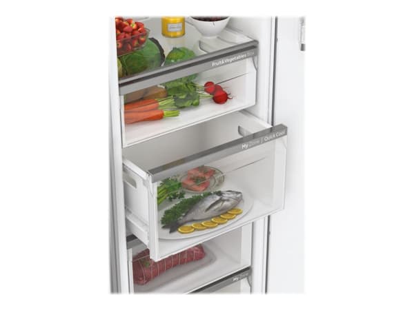 Haier 1D 60 Series 7 H3R-330WNA - Kjøleskap - bredde: 59.5 cm - dybde: 67.5 cm - høyde: 191 cm - 330 liter - Klasse A - hvit