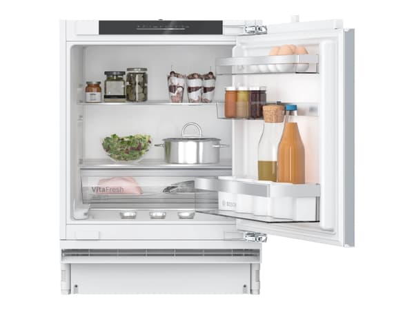 Bosch Serie | 6 KUR21ADE0 - Kylskåp - under bänk - inbyggd - Wi-Fi - fördjupning - bredd: 60 cm - djup: 55 cm - höjd: 82 cm - 134 liter - Klass E Vit