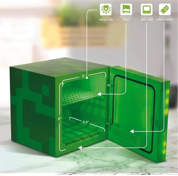 UKON!C - MINECRAFT, CREEPER BLOCK- MINI FRIDGE 6.7L