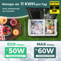 Miniatyrbillede 2 af 8: Bil Køleskab, 12V Bil Køleskab med 2 Kølezoner 40L Transportabel Fryser med Kompressor, 79x47x46.5 cm, Sort
