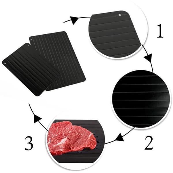 Snabbupptinningsbricka Upptining fryst mat Kött Snabbupptiningstallrik 29,5*20,5*0,2cm