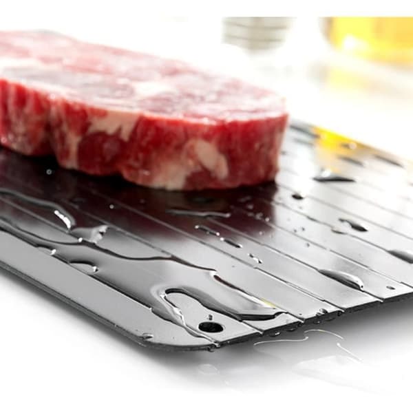 Plattskiva metallbricka non-stick snabbupptining mat termisk supraledning tining Arkkan