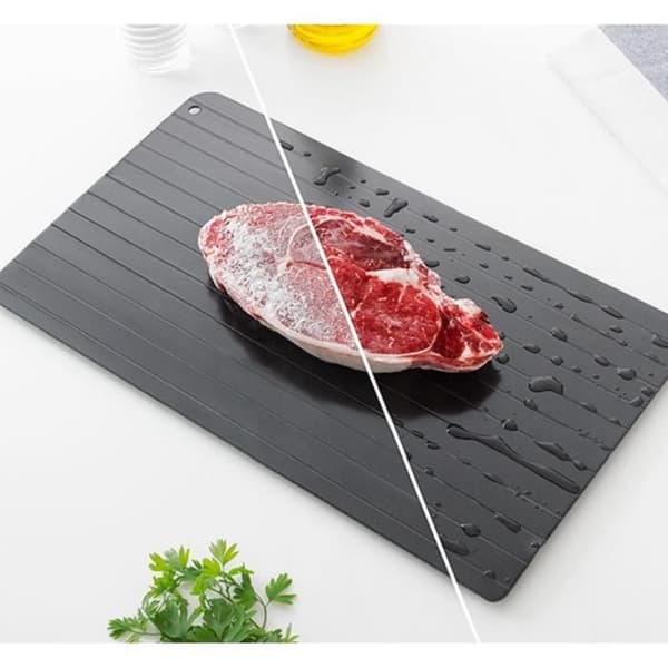 Plattskiva metallbricka non-stick snabbupptining mat termisk supraledning tining Arkkan