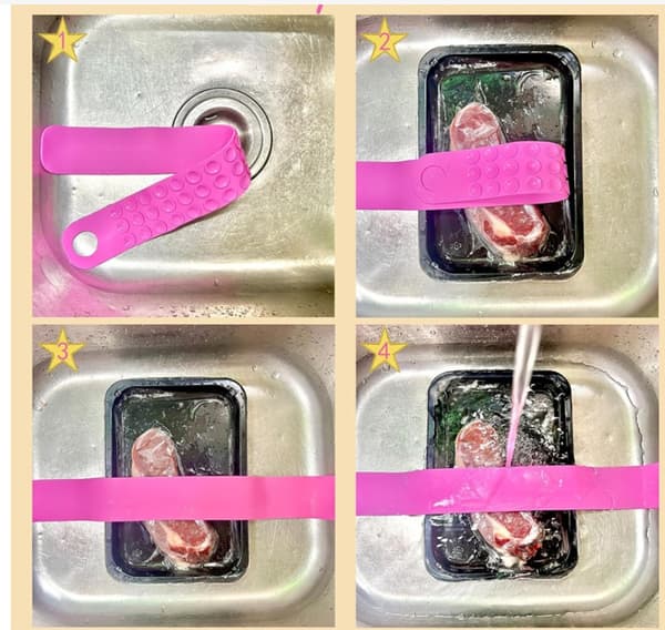 INF Silikon Tinebånd med Sterke Sugekopper Rosa