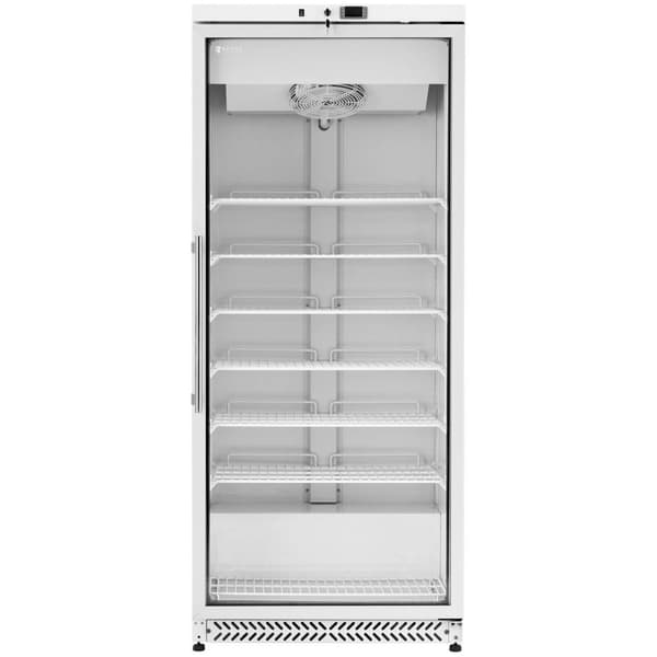 Royal Catering Restaurangfrys - 580 L - Royal Catering - Glasdörr - Zilver - Köldmedium R290