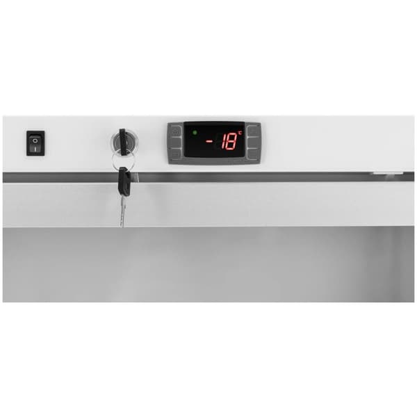 Royal Catering Restaurangfrys - 580 L - Royal Catering - Glasdörr - Zilver - Köldmedium R290