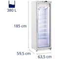 Miniatyrbild 7 av 7: Royal Catering Restaurangfrys - 380 L - Royal Catering - Glasdörr - Wit - Köldmedium R290