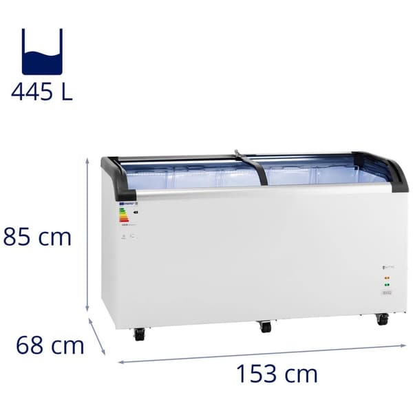 Royal Catering Frysbox - 445 L - royal_catering - Glasdörrar