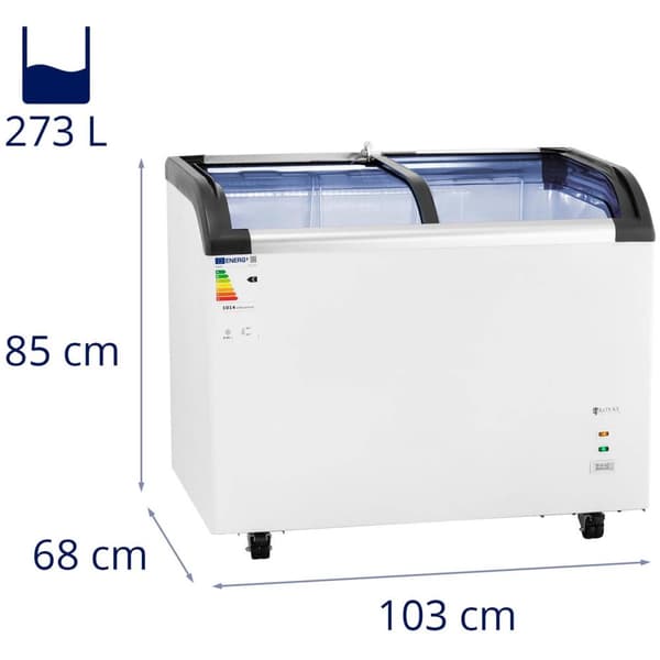 Royal Catering Frysbox - 273 L - royal_catering - Glasdörrar