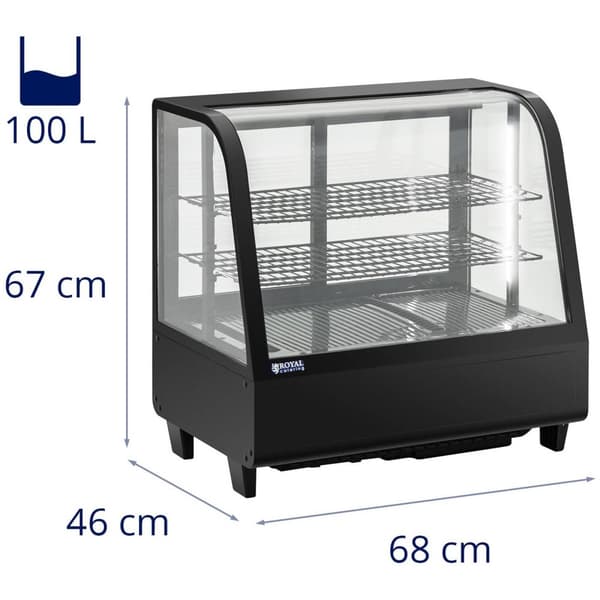 Royal Catering Kyldisk - 100 L - Royal Catering - 3 nivåer - Svart