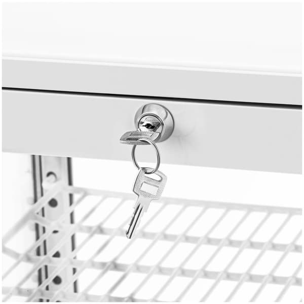 Royal Catering Kyldisk - 78 L - Royal Catering - 4 nivåer - Vit - Låsbar